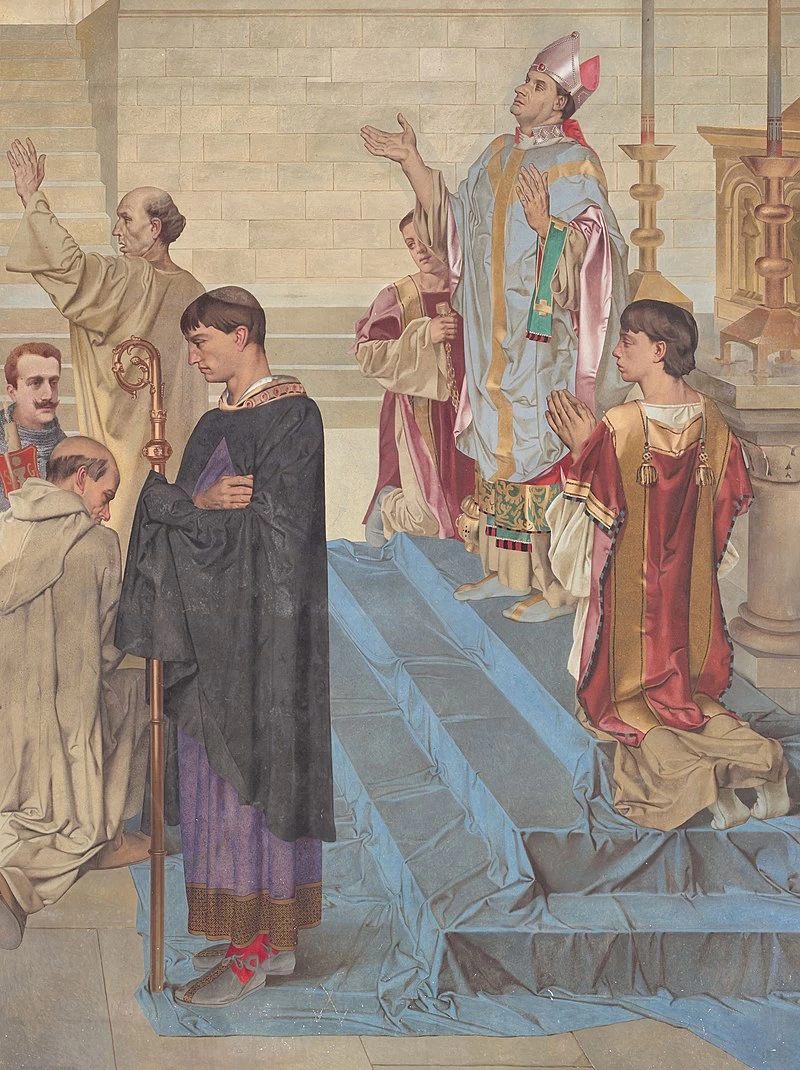 Scene della vita di santa Genoveffa, patrona di Parigi - Pantheon, Paris, dettaglio